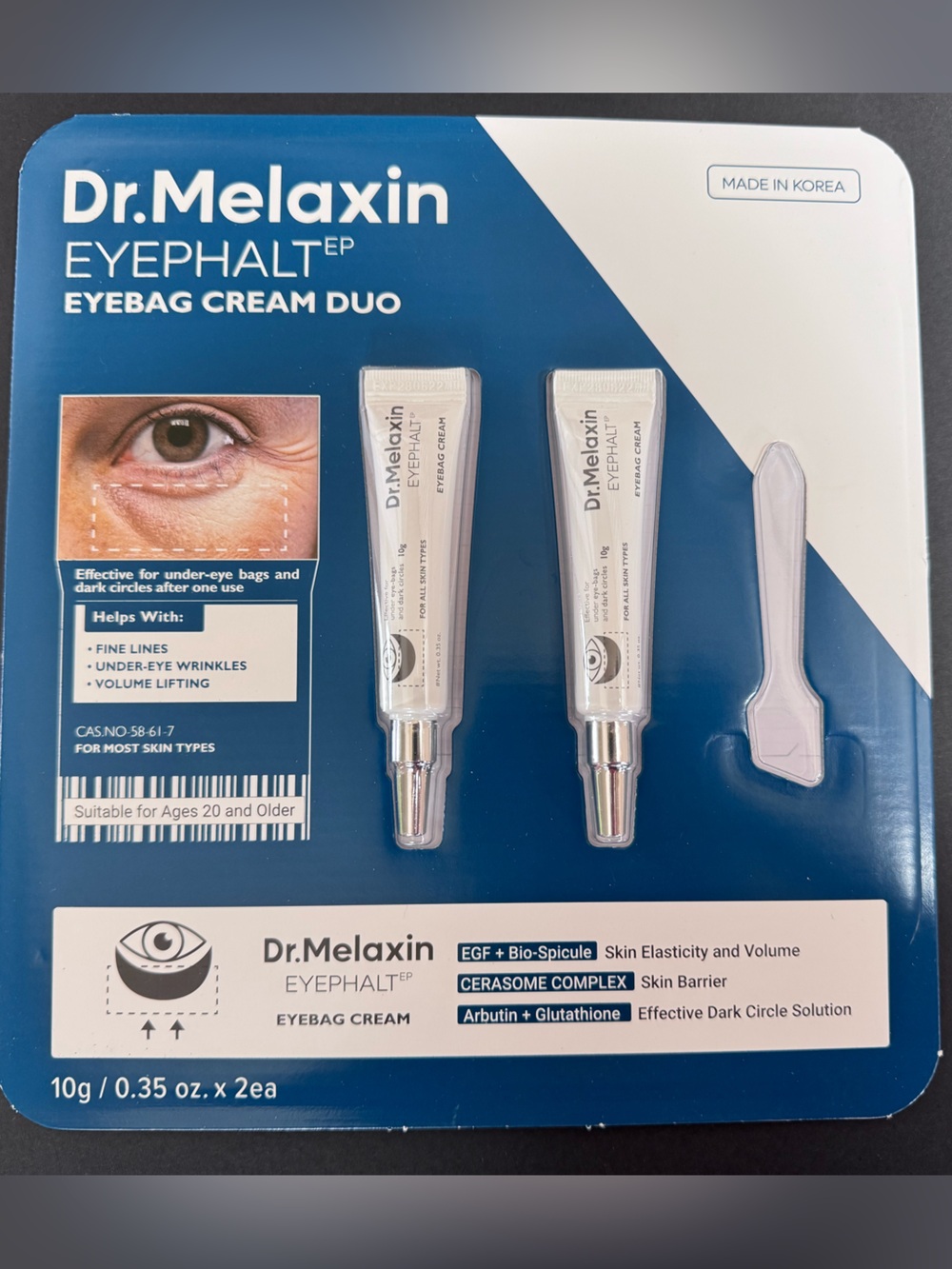 Dr.Melaxin Eyebag Cream Duo - White Eye Cream for Under-Eye Bags New